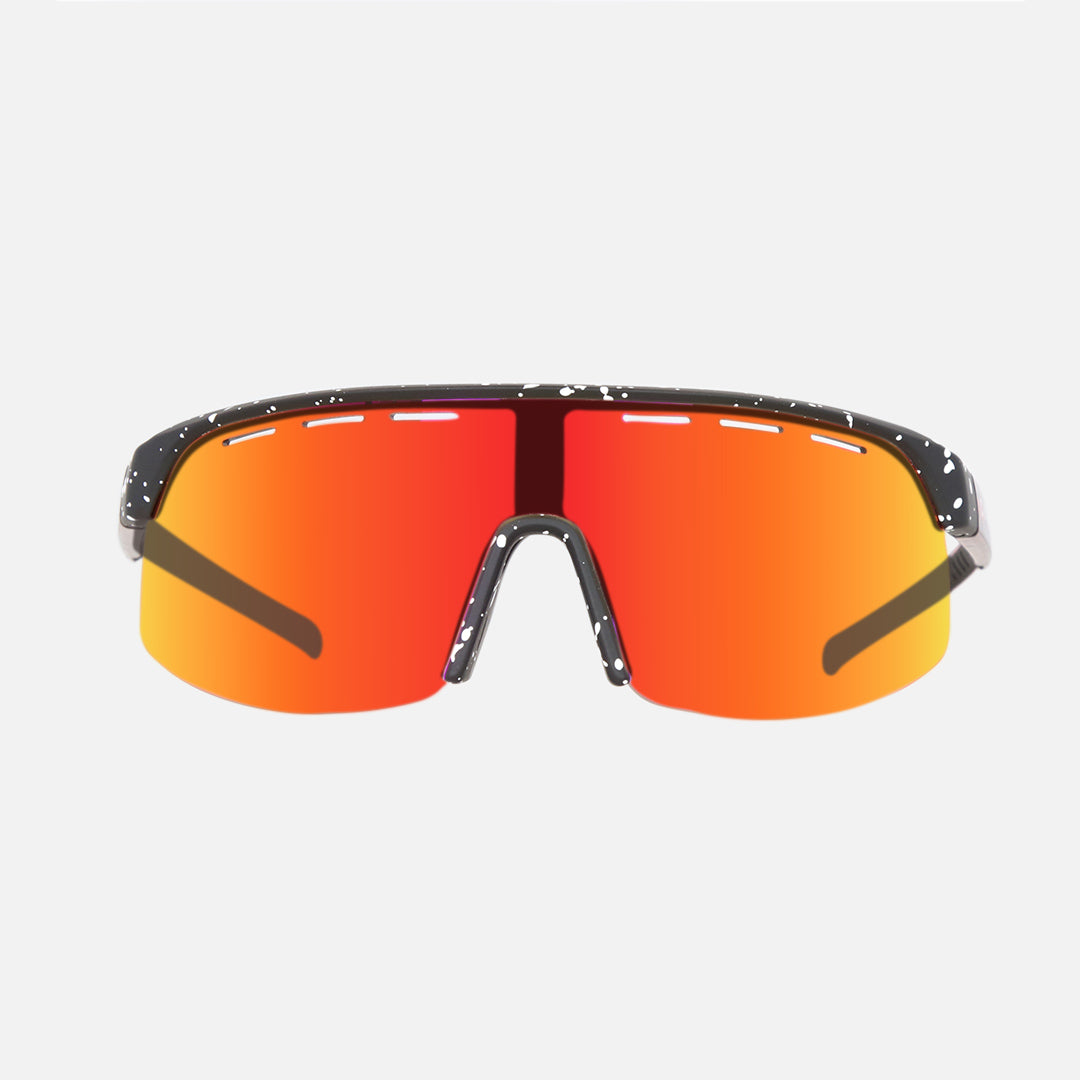 carve Velocity Matt Black Frame Grey Red Iridium Lens with Venting