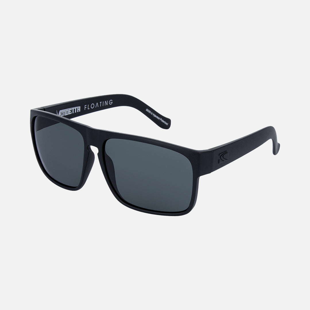 Carve Vendetta Floating Matt Black Frame With Grey Injected Polarized Hydrophobic Lens