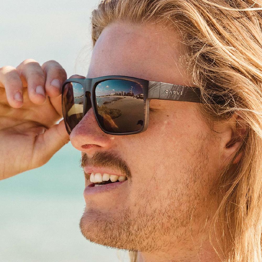 Carve Vendetta Matt Brown Translucent Streak Frame Brown Polarized Lens