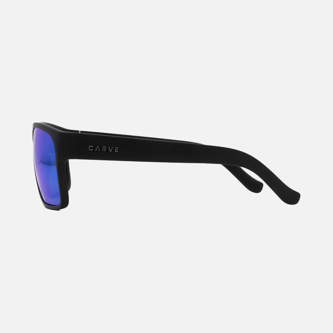 Carve Vendetta Matte Black Frame Gray Polarized Lens Blue Iridium