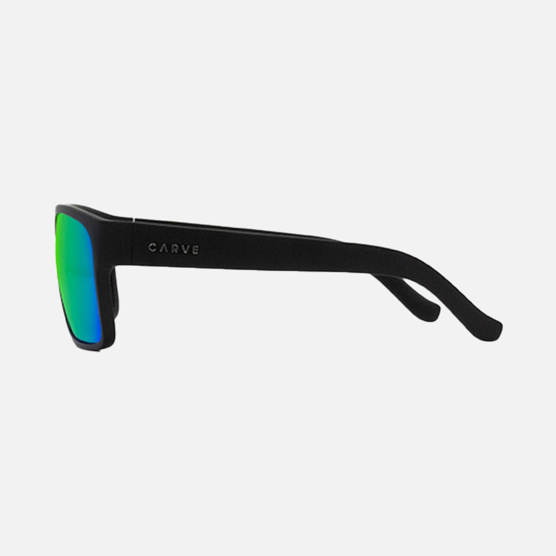Carve Vendetta Matte Black Frame Gray Polarized Lens Green Iridium
