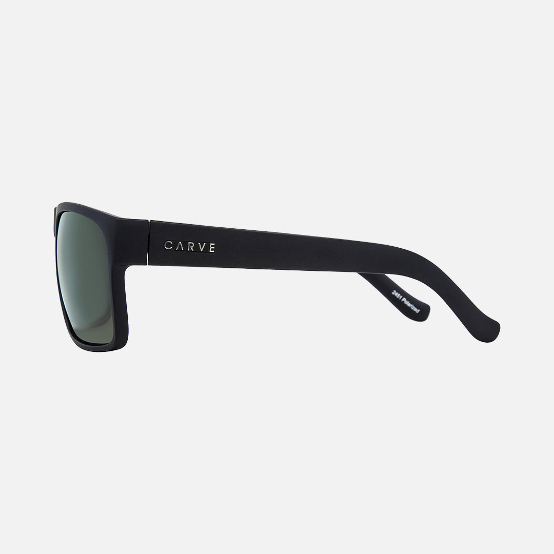 Carve Vendetta Matte Black Frame Green Polarized Lens