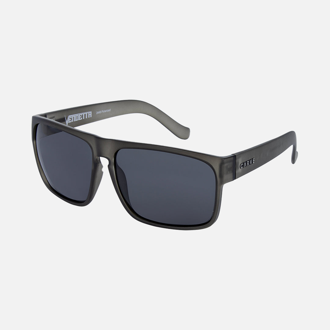 Carve Vendetta Matte Translucent Gray Frame Gray Polarized Lens