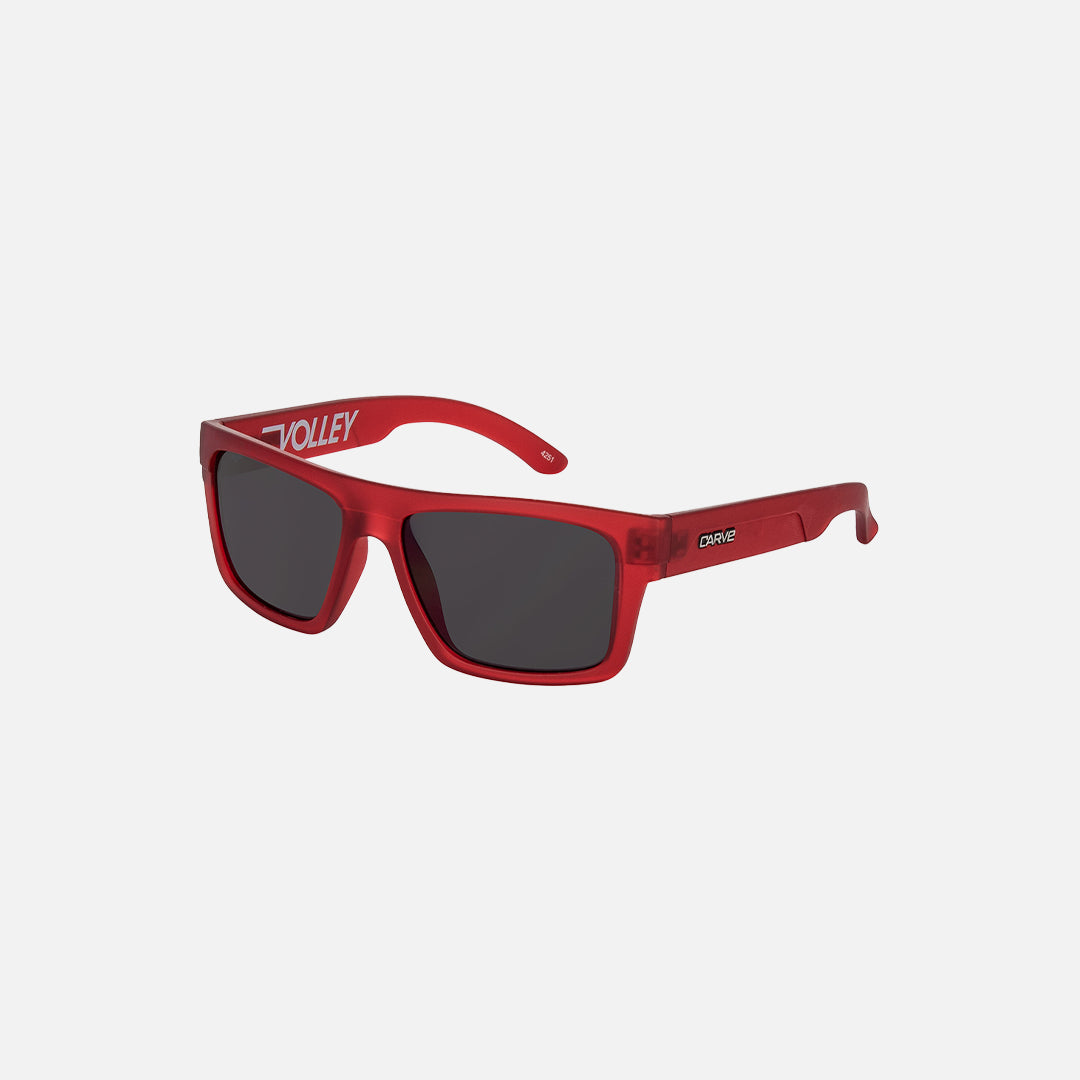 Carve Volley Jr Translucent Cherry Red Frame Sunglasses