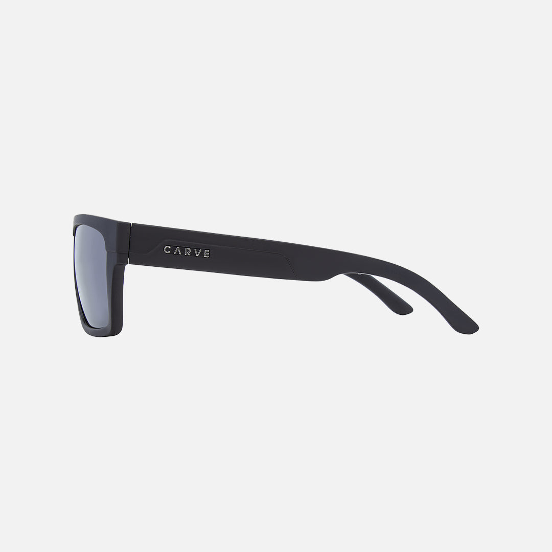 Carve Volley Matt Black Frame Grey Injected Polarized Lens With Silver Iridium