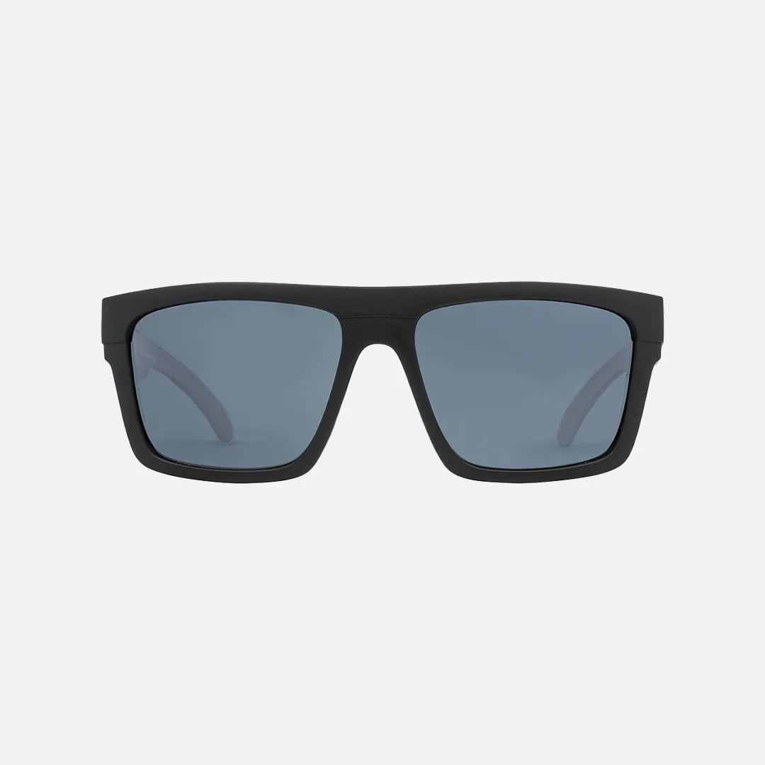 carve Volley Matt Black Frame Grey Injected Polarized Lens with Silver Iridium