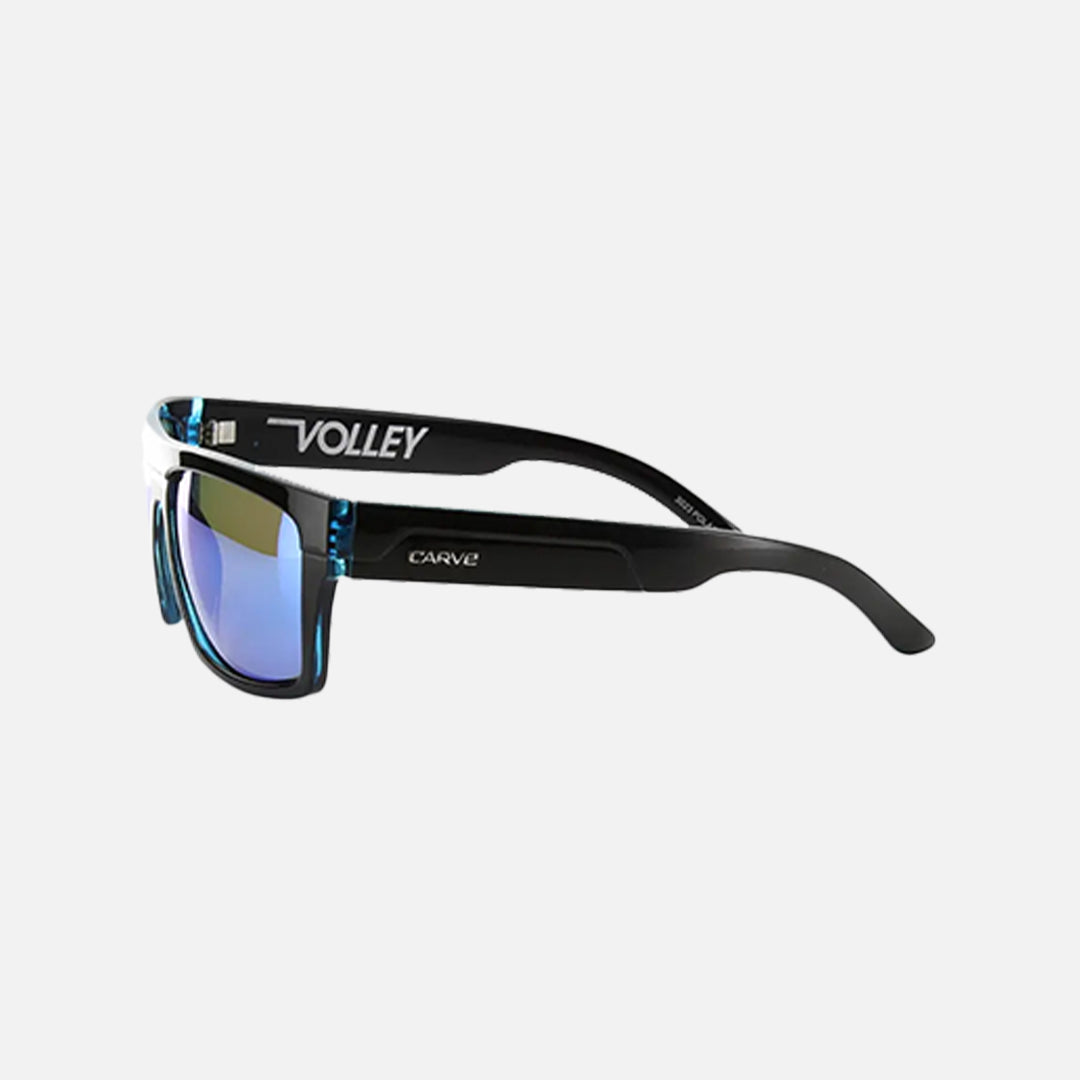 Carve Volley Polarized Iridium Gloss Black / Blue Frame Sunglasses