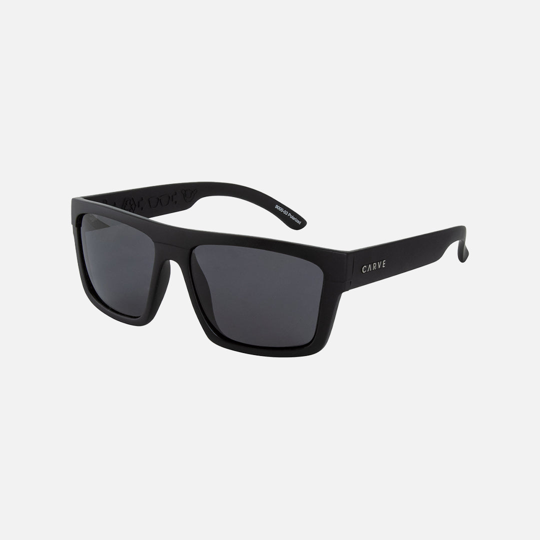 Carve Volley Recycled Matt Black Grey Polarized Lens