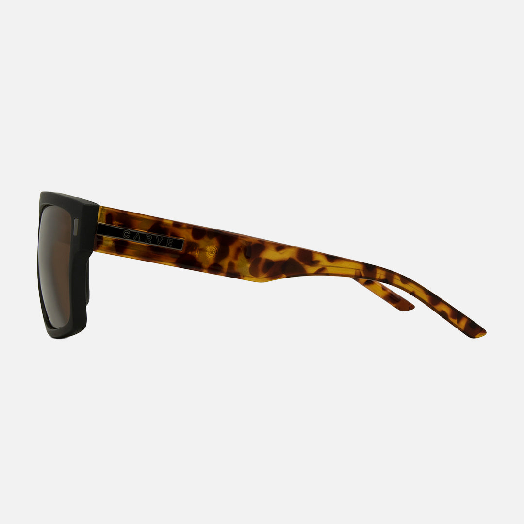 Carve Wavey XL Matt Black Gloss Dark Tort Temple Bronze Polarized Lens