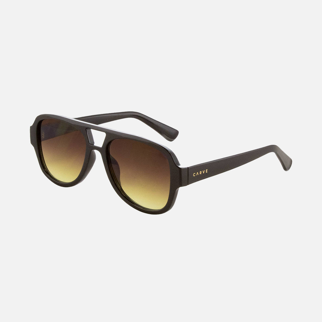 Carve Zion Gloss Black Frame With Brown Yellow Gradient Lens