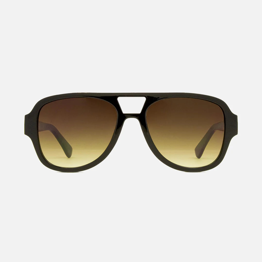 carve Zion Gloss Black Frame with Brown Yellow Gradient Lens