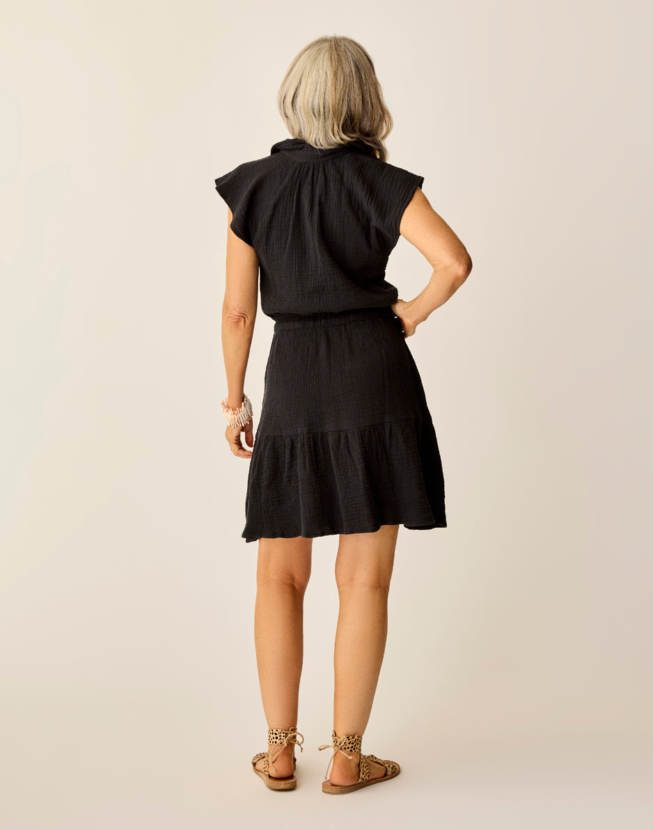 Carve Designs Alex Gauze Dress: Black