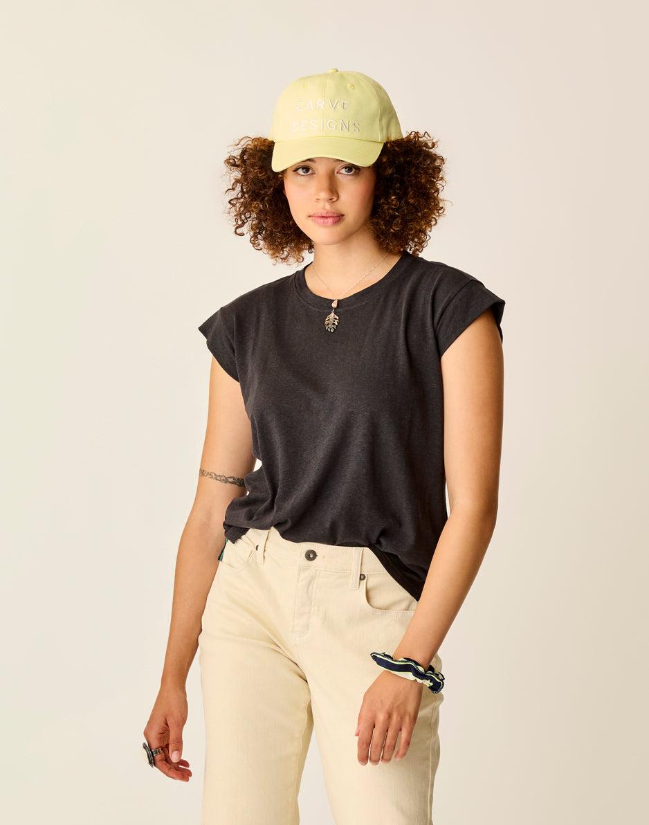 Carve Designs Astrid Hemp Tee: Black