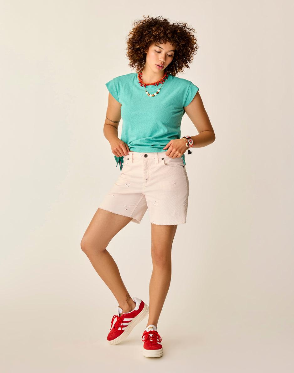 Carve Designs Astrid Hemp Tee: Light Jade