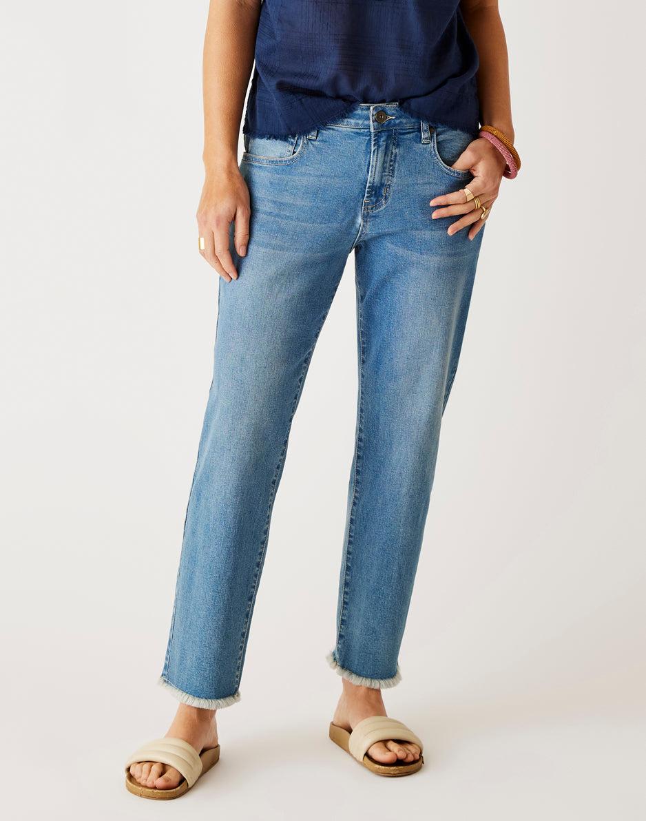Carve Designs Austin Crop Jean: Blue Tide