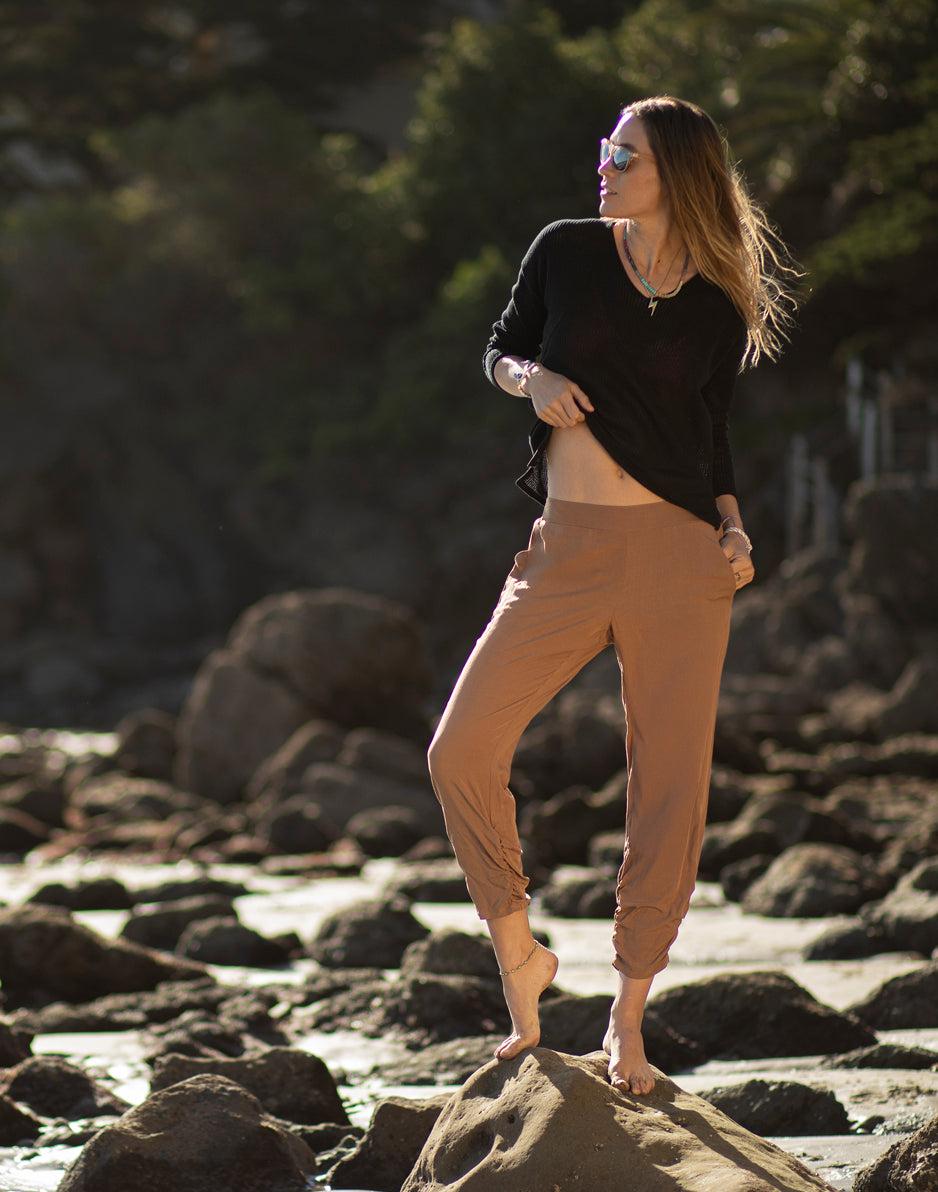 carve designs Avery Beach Pant: Rum