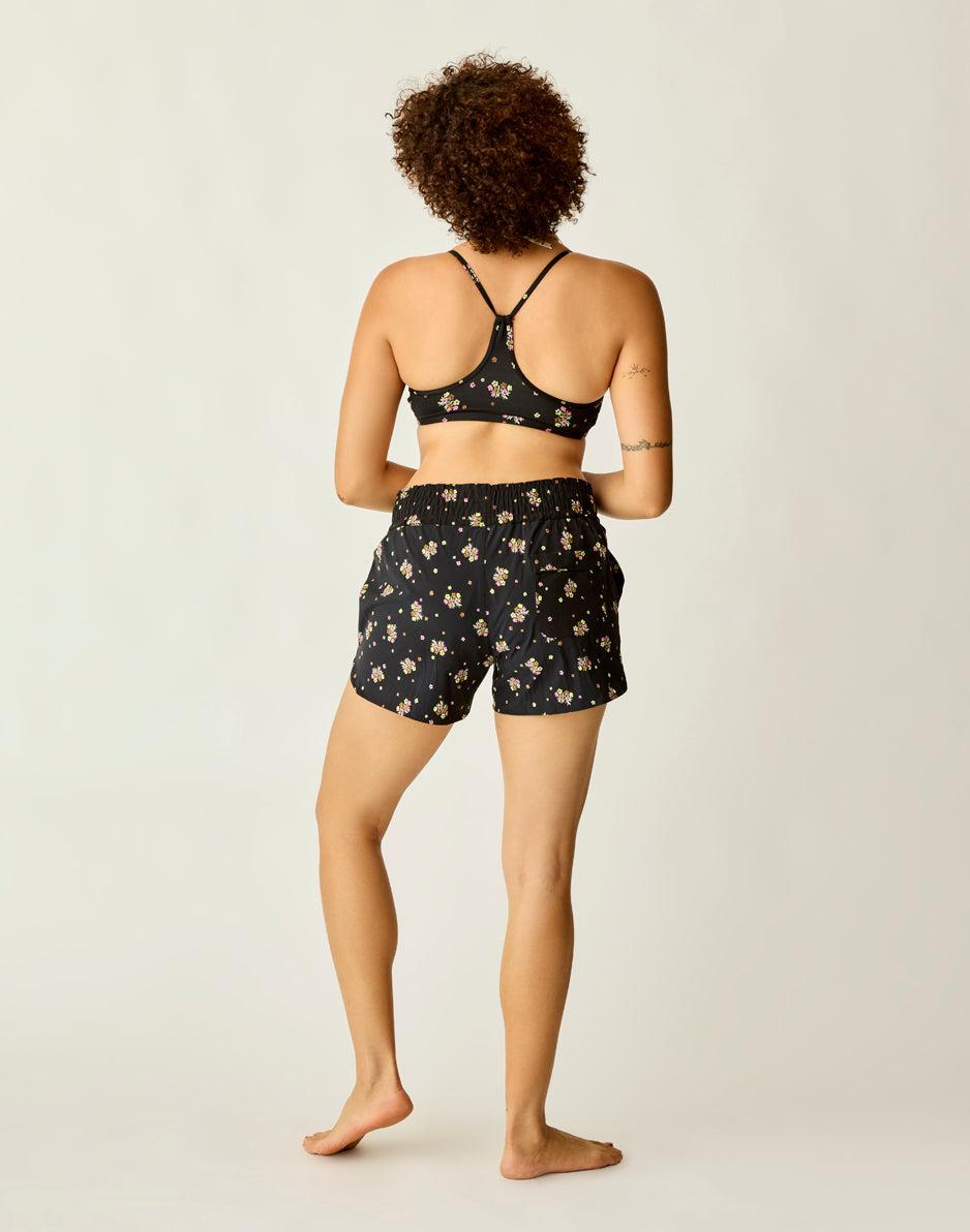 Carve Designs Bali Short: Black Floret