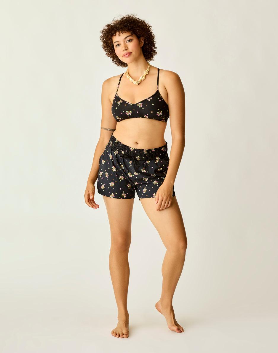 carve designs Bali Short: Black Floret