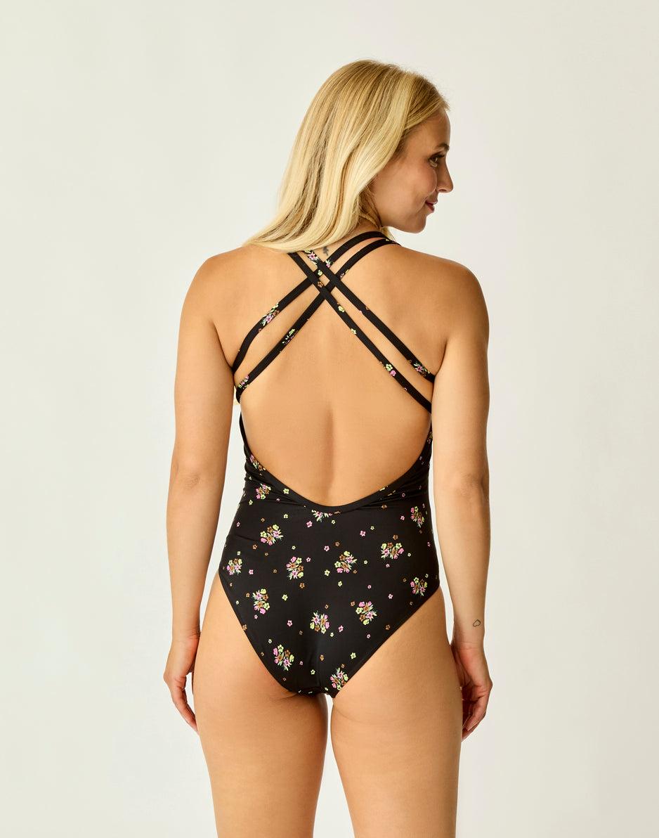 Carve Designs Beacon One Piece: Black Floret