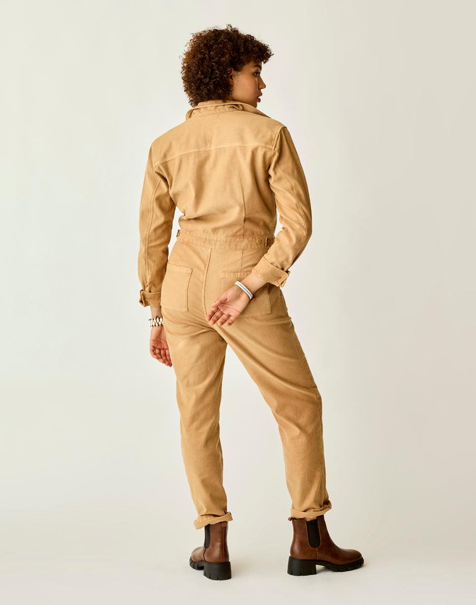 Carve Designs Bedford Jumpsuit: Camel