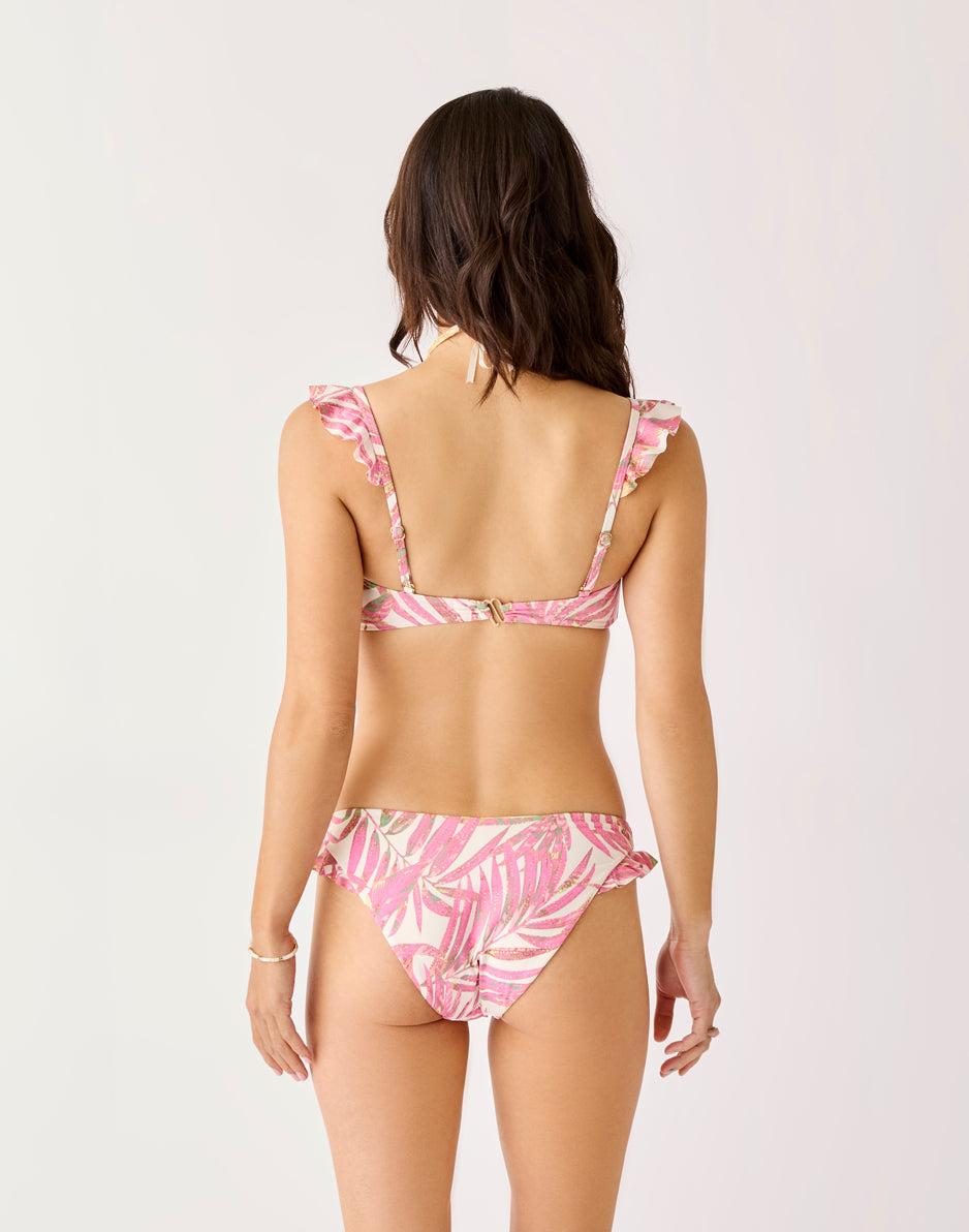 Carve Designs Bev Ruffle Bottom: Pink Oasis
