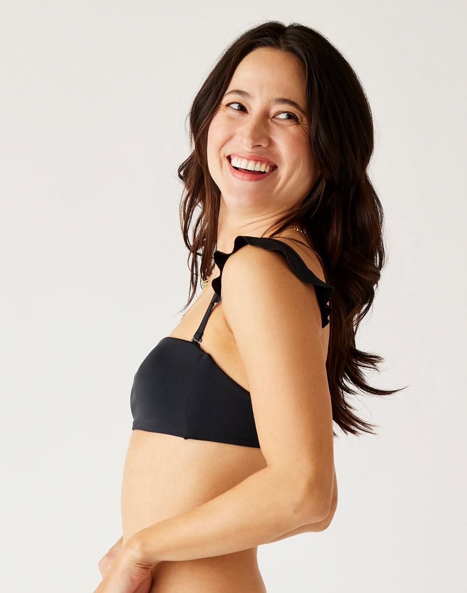 Carve Designs Bev Ruffle Top: Black