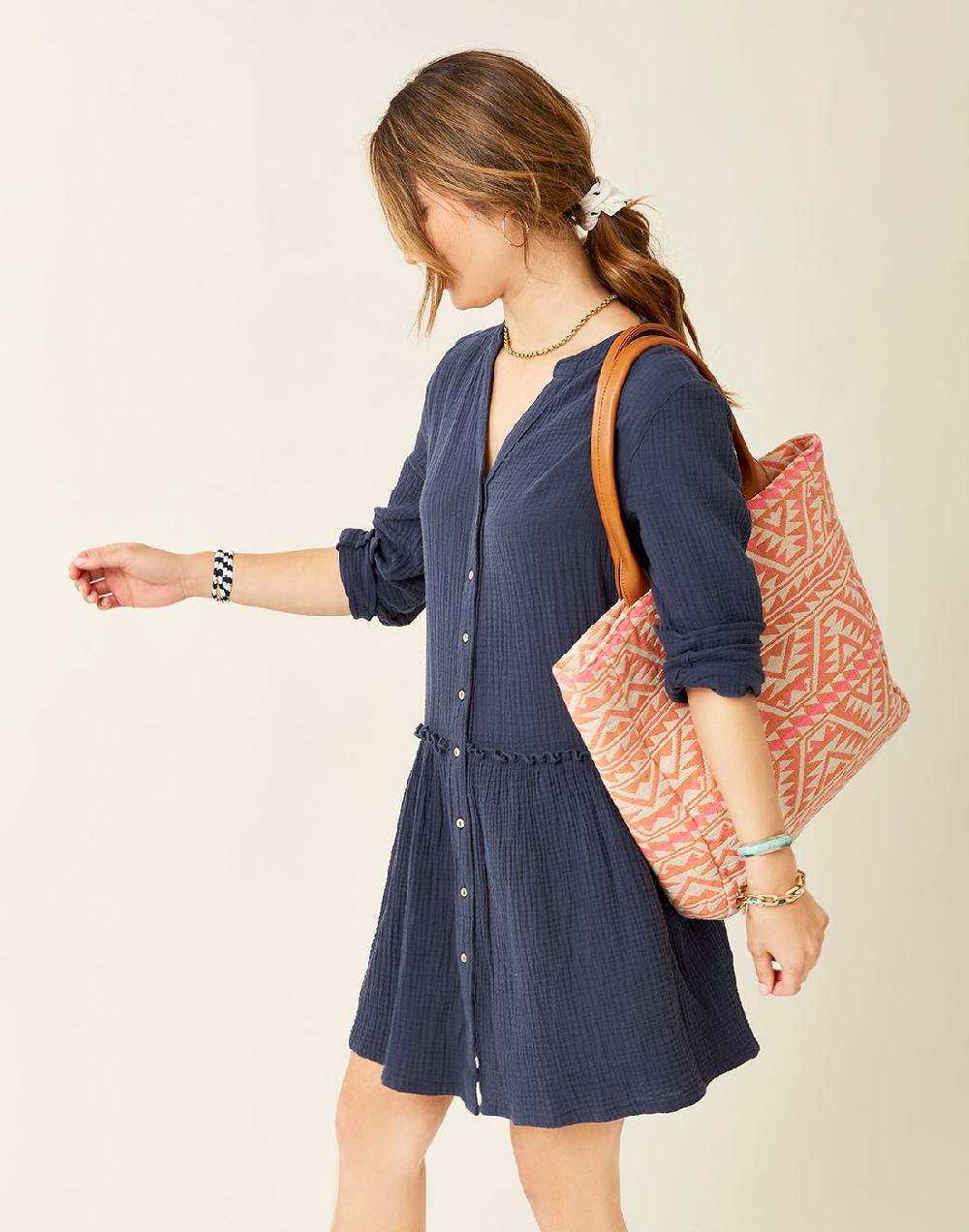 Carve Designs Blair Dress: Navy