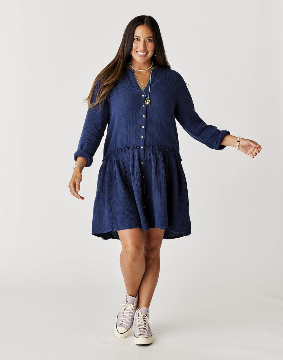 Carve Designs Blair Dress: Navy