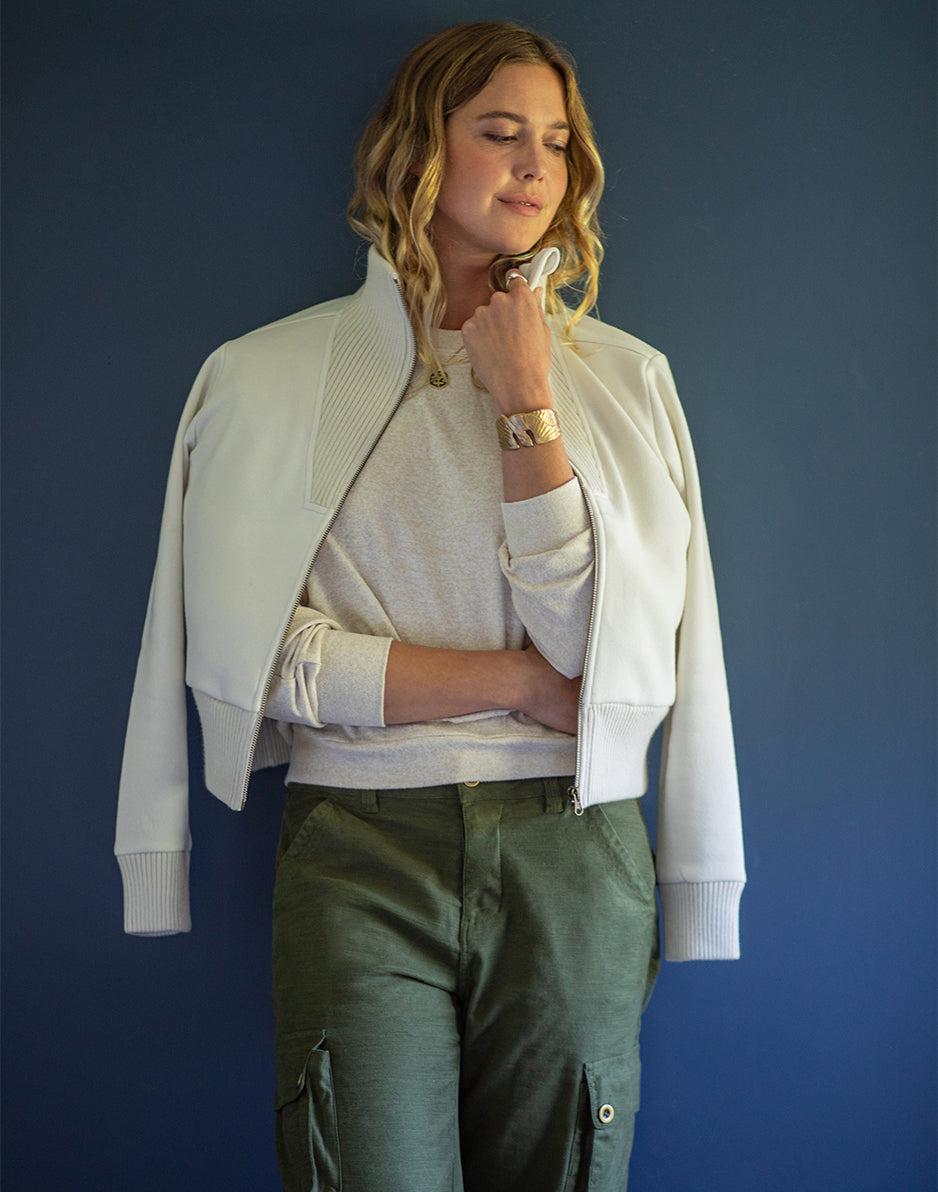 carve designs Briar Fleece Jacket: Birch