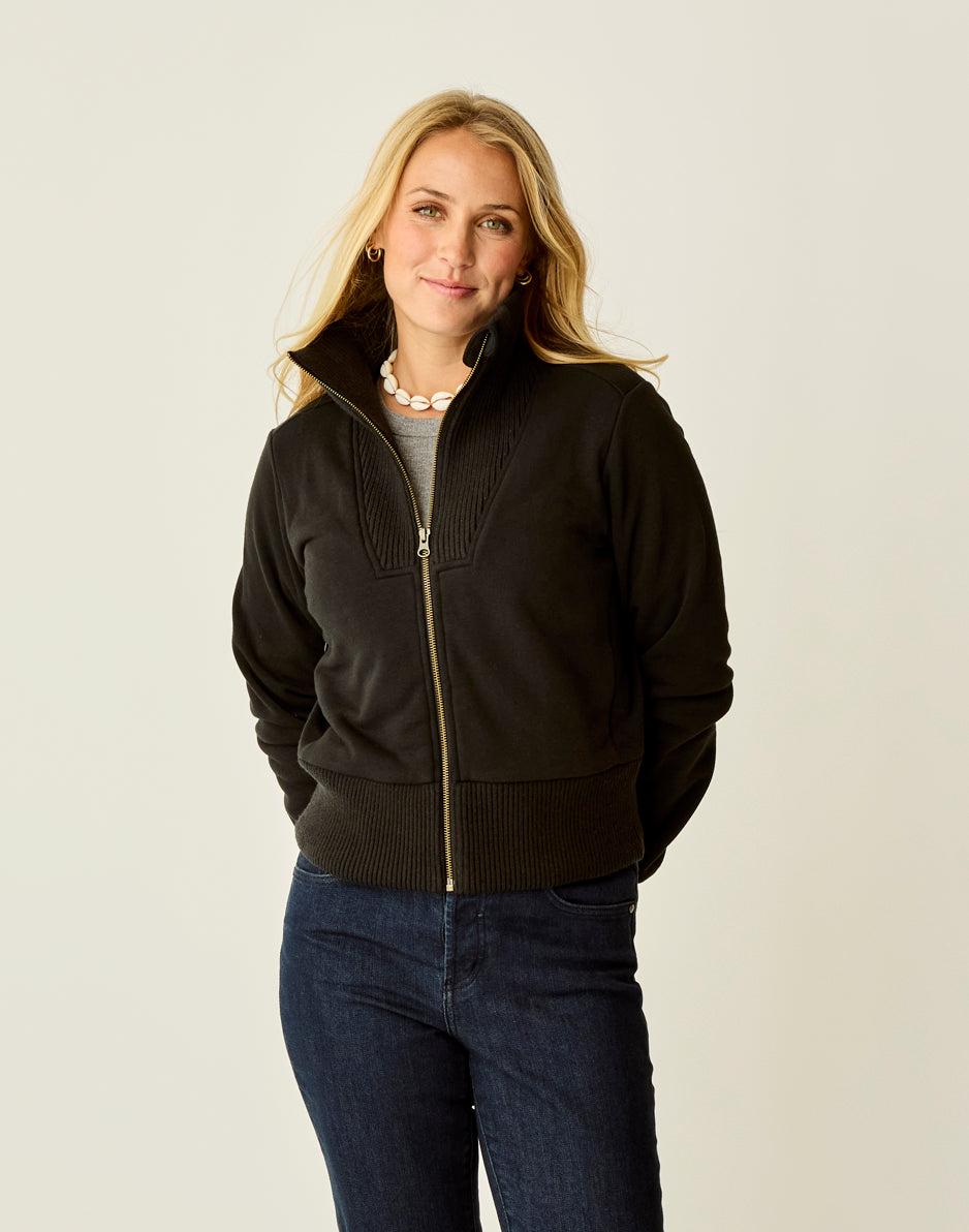 carve designs Briar Fleece Jacket: Black