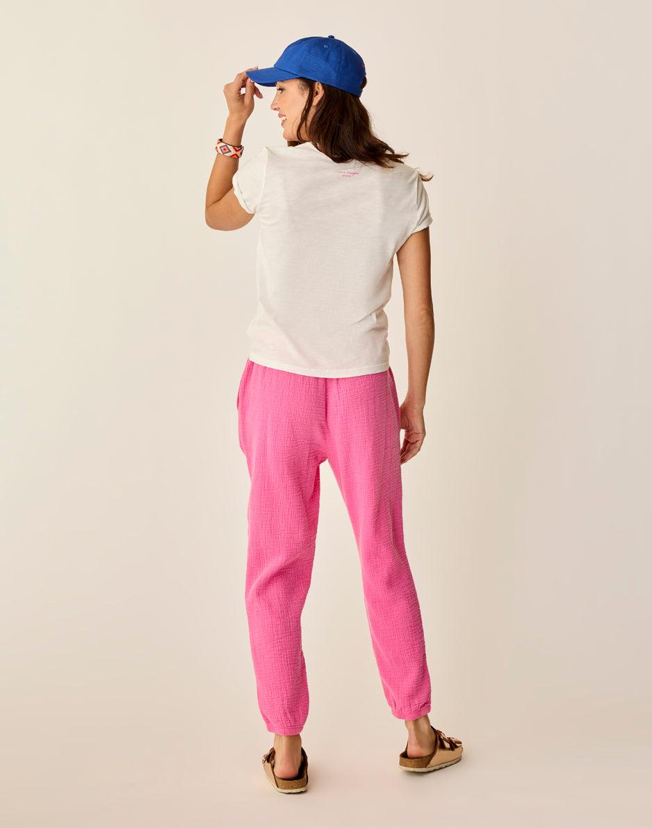 Carve Designs Calista Gauze Pant: Hot Pink