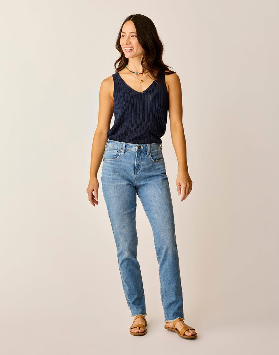 Carve Designs Carson Hi Rise Jean: Blue Tide