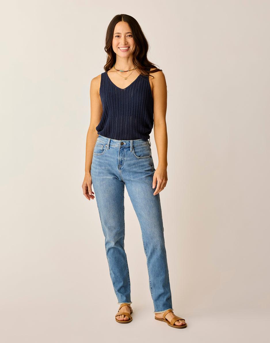 carve designs Carson Hi Rise Jean: Blue Tide