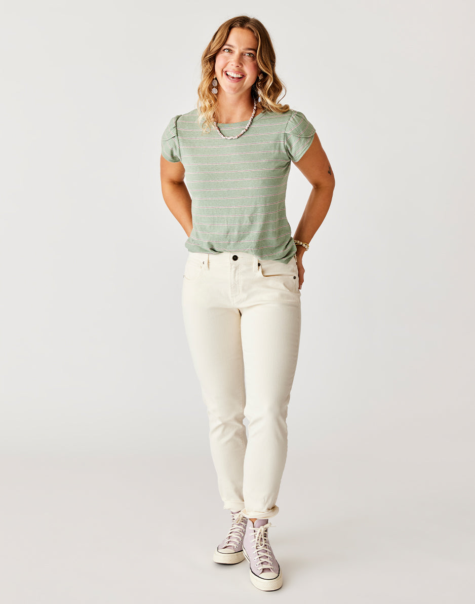 Carve Designs Carson Jean: Ecru