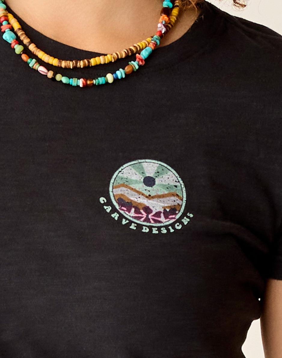 Carve Designs Cassidy Graphic Tee: Black Poster