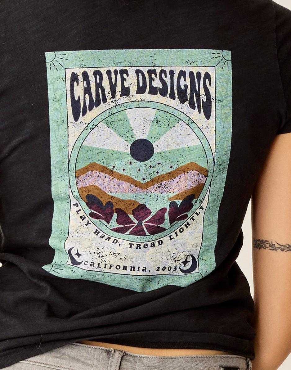 Carve Designs Cassidy Graphic Tee: Black Poster
