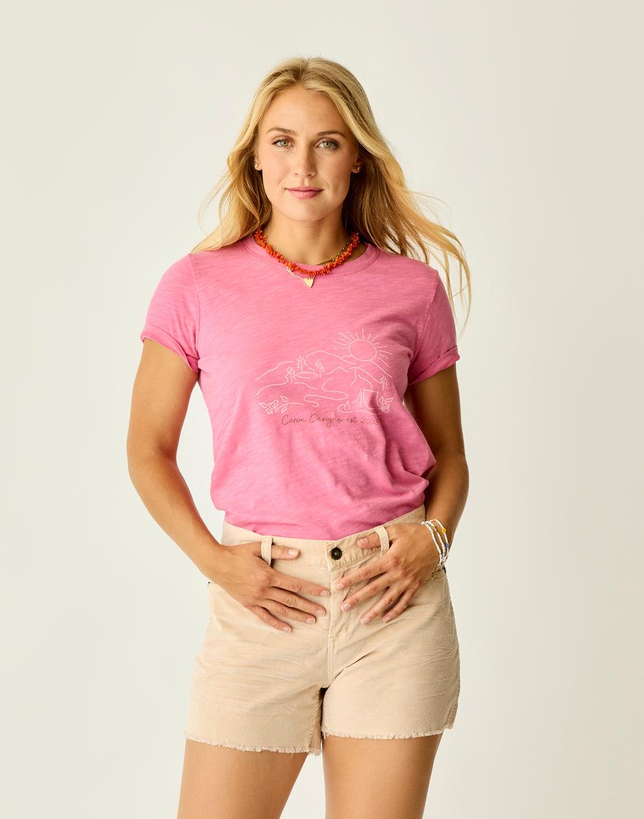 Carve Designs Cassidy Graphic Tee: Chateau Mountain