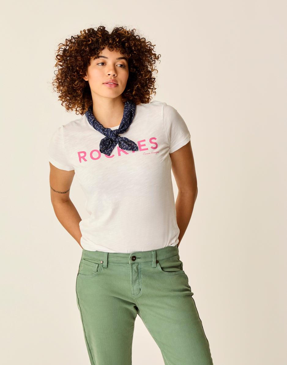 Carve Designs Cassidy Graphic Tee: Cloud Rockies