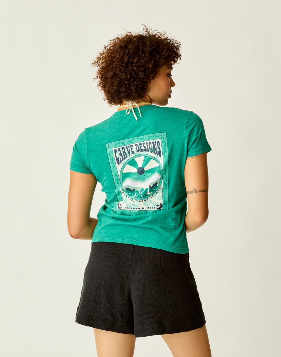 Carve Designs Cassidy Graphic Tee: Jade Poster