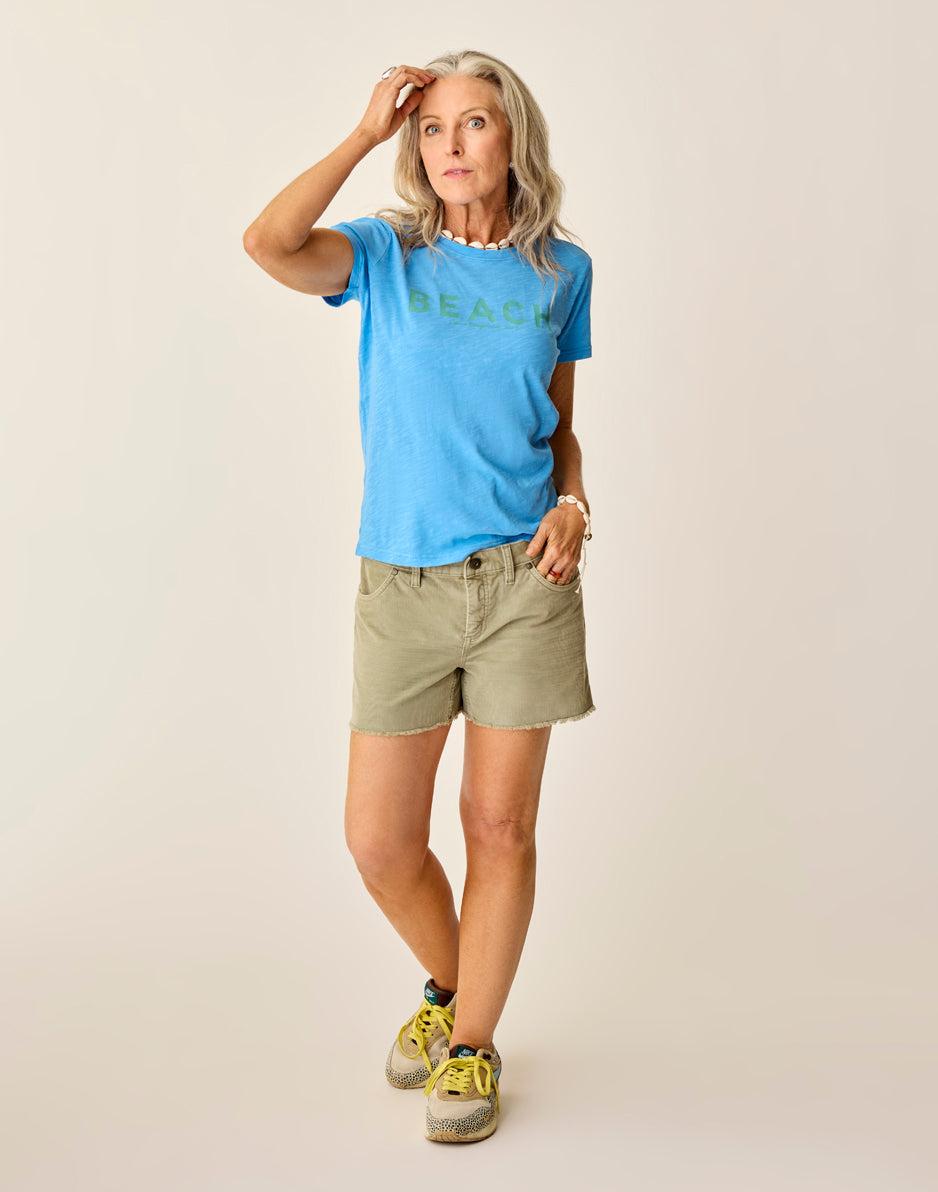 carve designs Cassidy Graphic Tee: Lagoon Beach