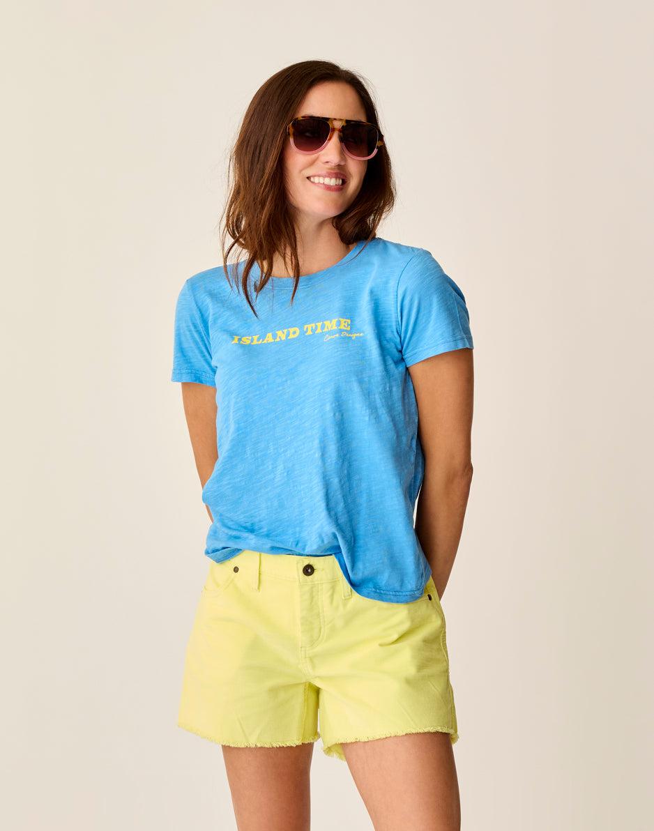 Carve Designs Cassidy Graphic Tee: Lagoon Island