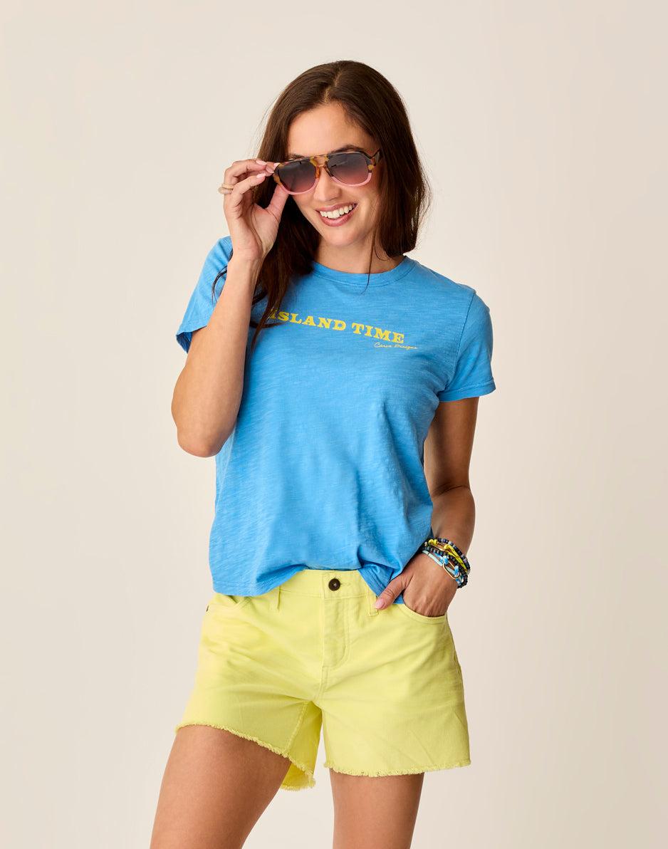 carve designs Cassidy Graphic Tee: Lagoon Island