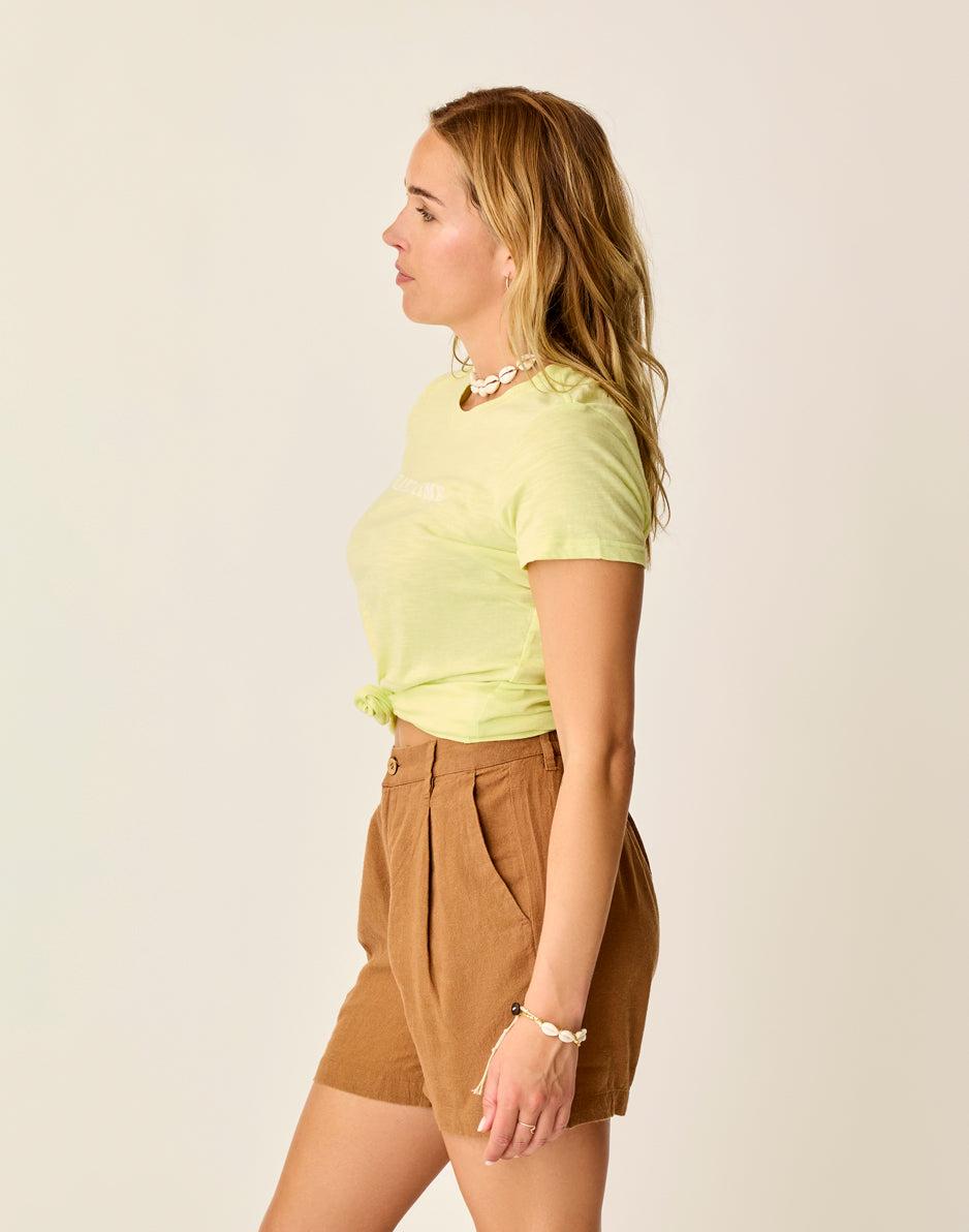 Carve Designs Cassidy Graphic Tee: Limeade Island