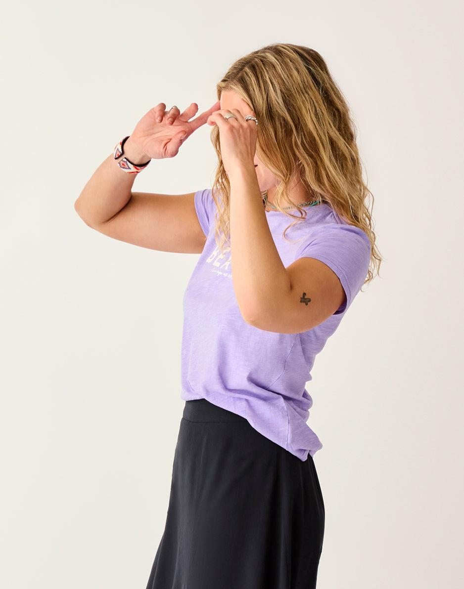 Carve Designs Cassidy Graphic Tee: Tulip Beach