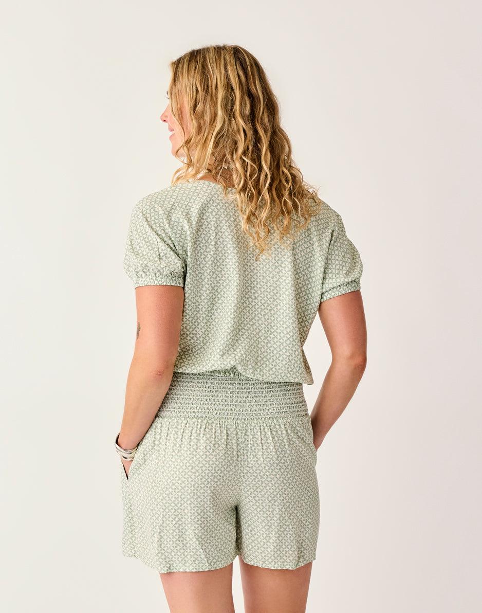 Carve Designs Celeste Top: Dk. Haze Geo