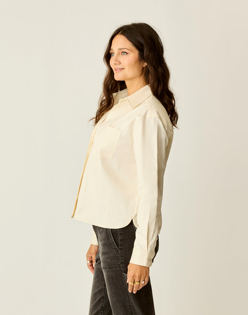 Carve Designs Claire Twill Shirt: Birch