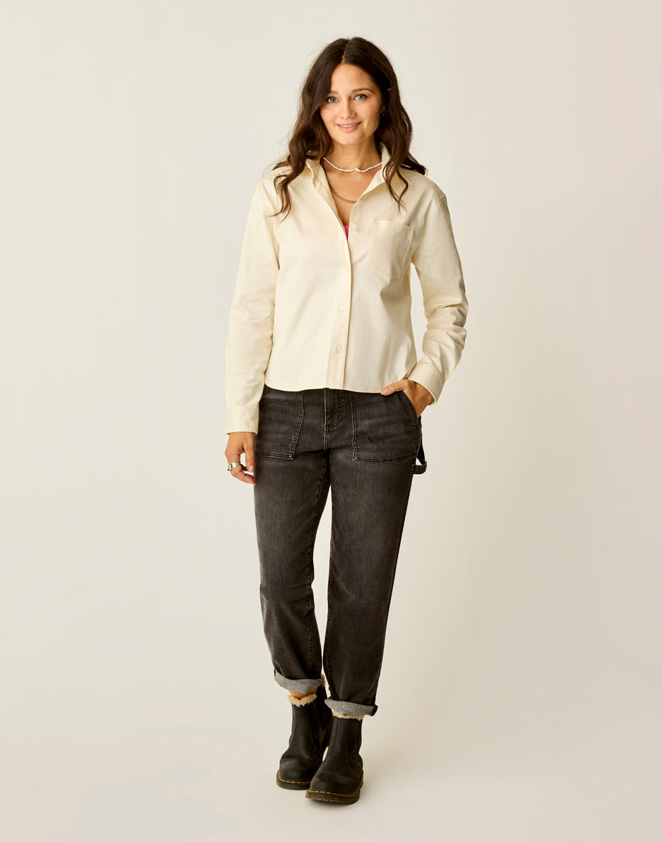 Carve Designs Claire Twill Shirt: Birch