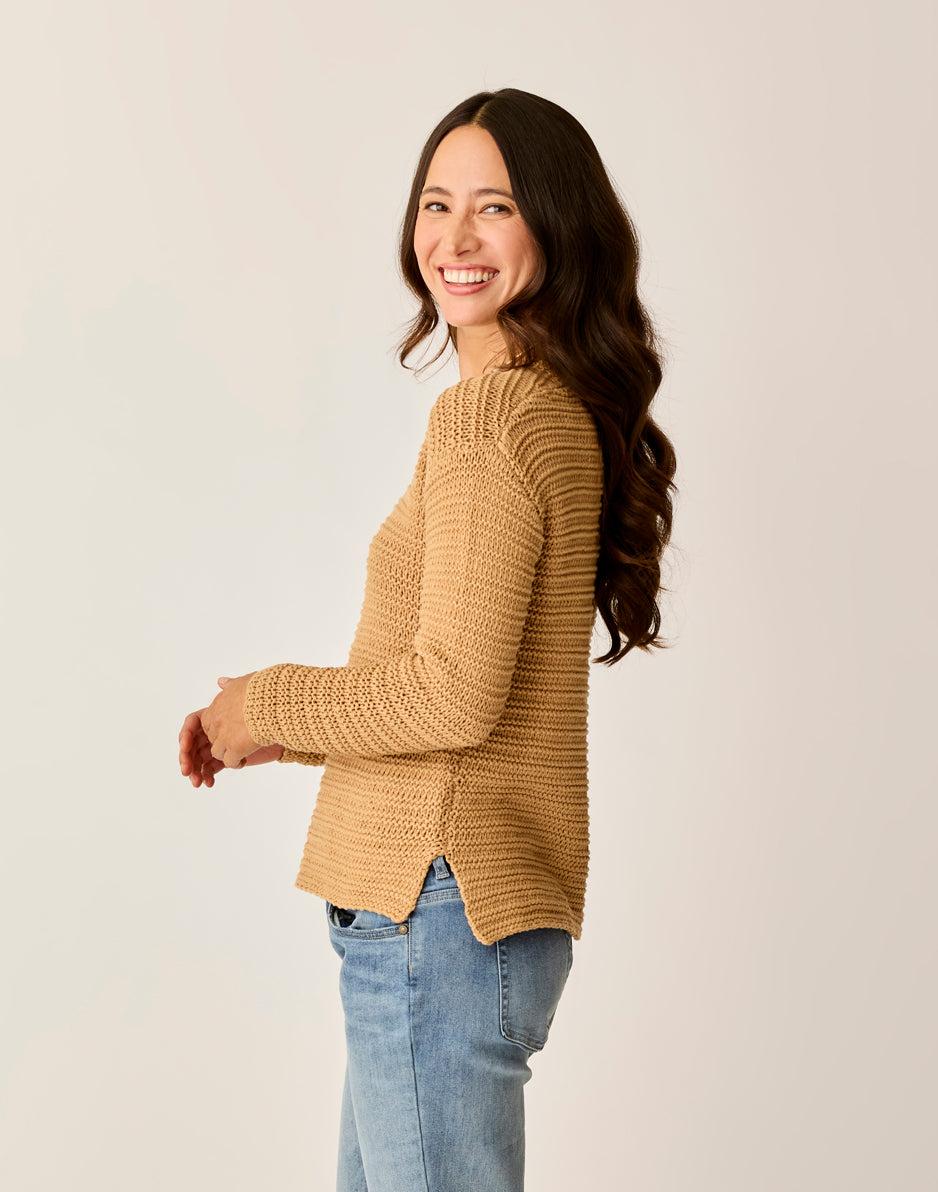 Carve Designs Clarissa Sweater: Camel