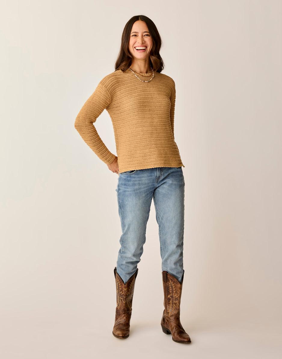 Carve Designs Clarissa Sweater: Camel