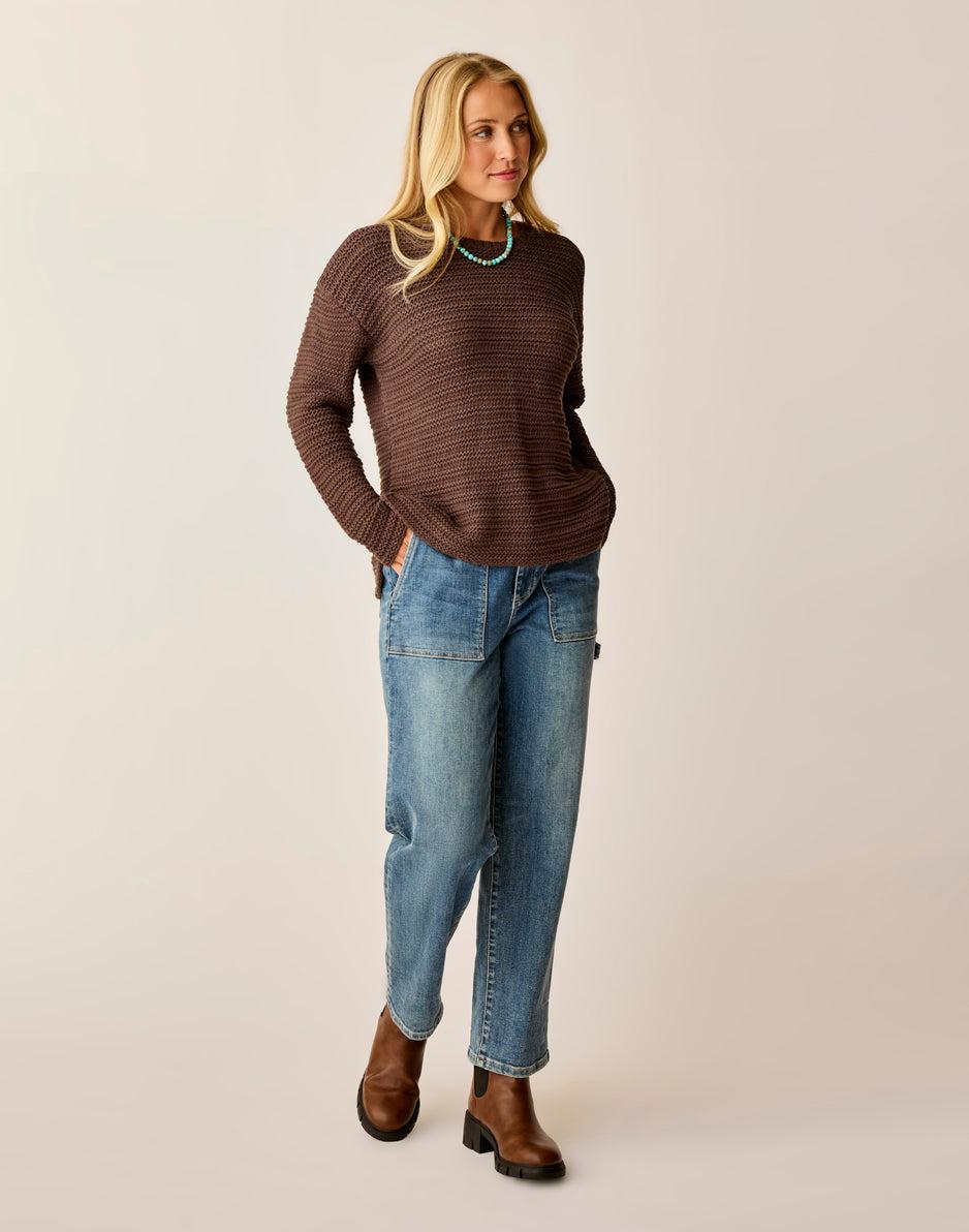 Carve Designs Clarissa Sweater: Espresso